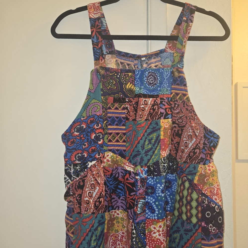Colorful Patchwork Jumpsuit - Picture 2 of 3